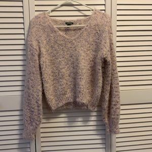 Wild fable bell sleeve cropped sweater